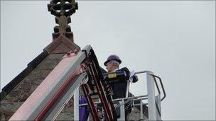 Bishop blessing solar panels