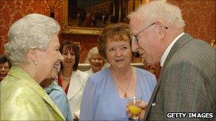 The Queen at her 80th birthday party