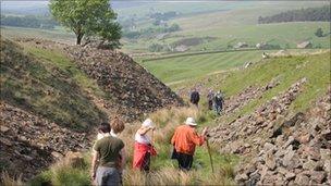 Walkers near Allenheads