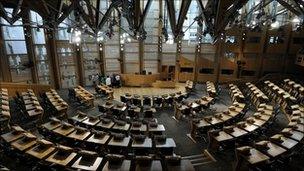 Scottish Parliament chamber