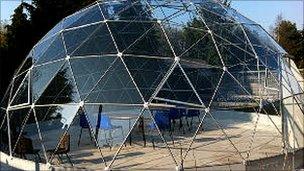 Solar dome at Brooke House School in Cosby, Leicestershire