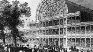 Crystal Palace in Hyde Park for the Great Exhibition of 1851