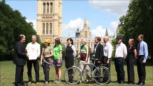 Forest Access Users Group representatives with the Bishop of Liverpool on 10 May 2011