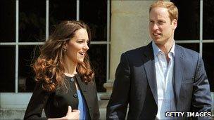 Catherine and William the day after the royal wedding