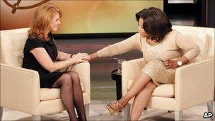 Sarah Ferguson talking to Oprah Winfrey in a pre-recorded interviewed on 6 May