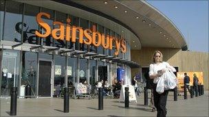 Sainsbury's store in east London