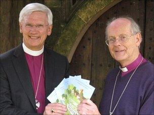 The Bishop's of Dorchester and Tewkesbury at the launch of the Cotswold Churches Festival