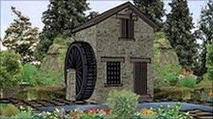 A graphic of Leeds City Council's entry for 2011 Chelsea Flower Show