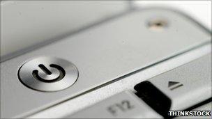 Computer power button