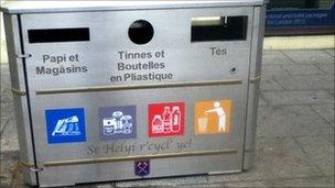 Recycling bins