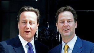 David Cameron and Nick Clegg