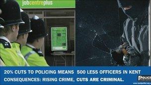 Kent police cuts advert