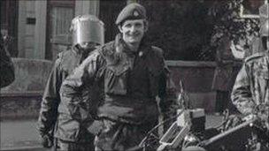 Colonel Terry Scriven serving in Northern Ireland