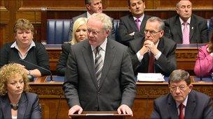 Martin McGuinness and Sinn Fein MLAs