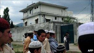 Osama Bin Laden's compound in Abbottabad