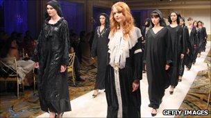 Abaya fashion show in Paris