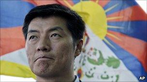 Tibetan government-in-exile's prime minister Lobsang Sangay