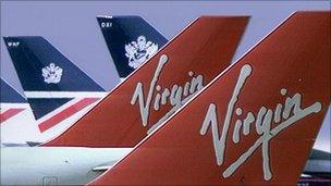 BA and Virgin tailfins