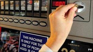 Cigarette vending machine