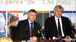 Ieuan Wyn Jones and Rhodri Morgan