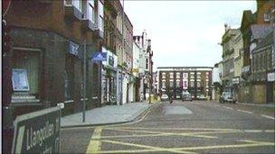 High Street, Wrexham, 1986