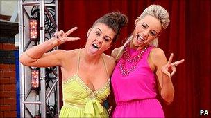 Coronation Street's Brooke Vincent (left) and Sacha Parkinson