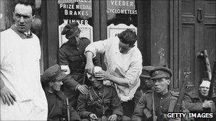 Soldiers wounded in Battle of Dublin