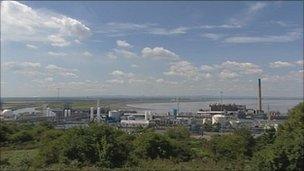 Ineos plant in Runcorn