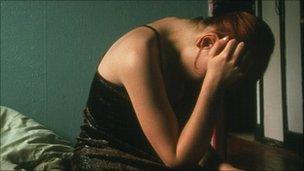 Woman suffering abuse - file pic