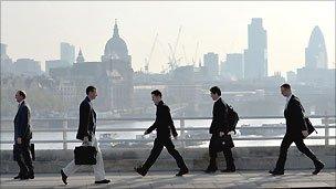 Commuters in London