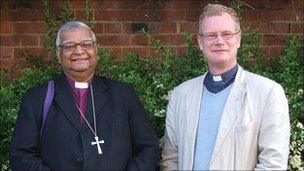 The Right Reverend Collin Theodore and the Reverend Michael Womack