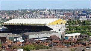 Elland Road and the surrounding area