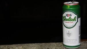 Can of Grolsch, a SAB Miller brand