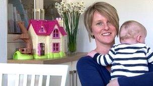 Kellie Lombard, the British woman who now has three children thanks to a Danish sperm donor