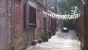 Outside Wilton's Music Hall in the heart of Whitechapel