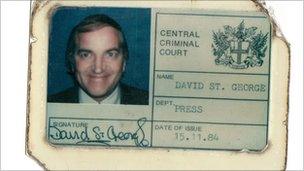 David St George's press pass