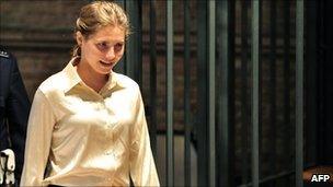 Amanda Knox in court