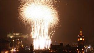 Edinburgh International Festival fireworks