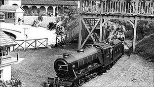 Old photograph of the North Bay Railway, Scarborough