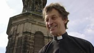 Mark Thomas at St Chad's Church in Shrewsbury