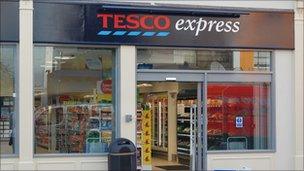 Reopened Tesco Express store