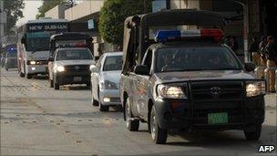 Security for the Afghan team in Pakistan