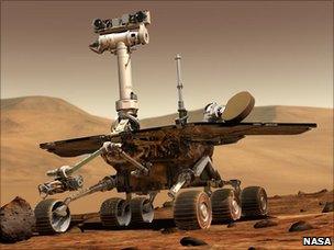 Artist impression of Spirit rover (Nasa)