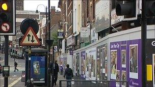 The site of a proposed regeneration scheme in Wolverhampton