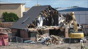 Spout Farm House demolished