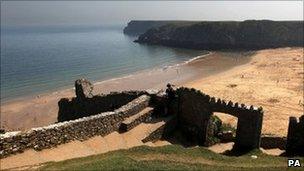 Barrafundle Beach in Pembrokeshire, West Wales