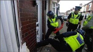 Police raid in Middlesbrough