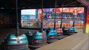 Bumper cars on Blackpool's Central pier