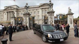 The US Presidential limo dubbed "The Beast"