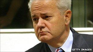 Former Yugoslav President Slobodan Milosevic